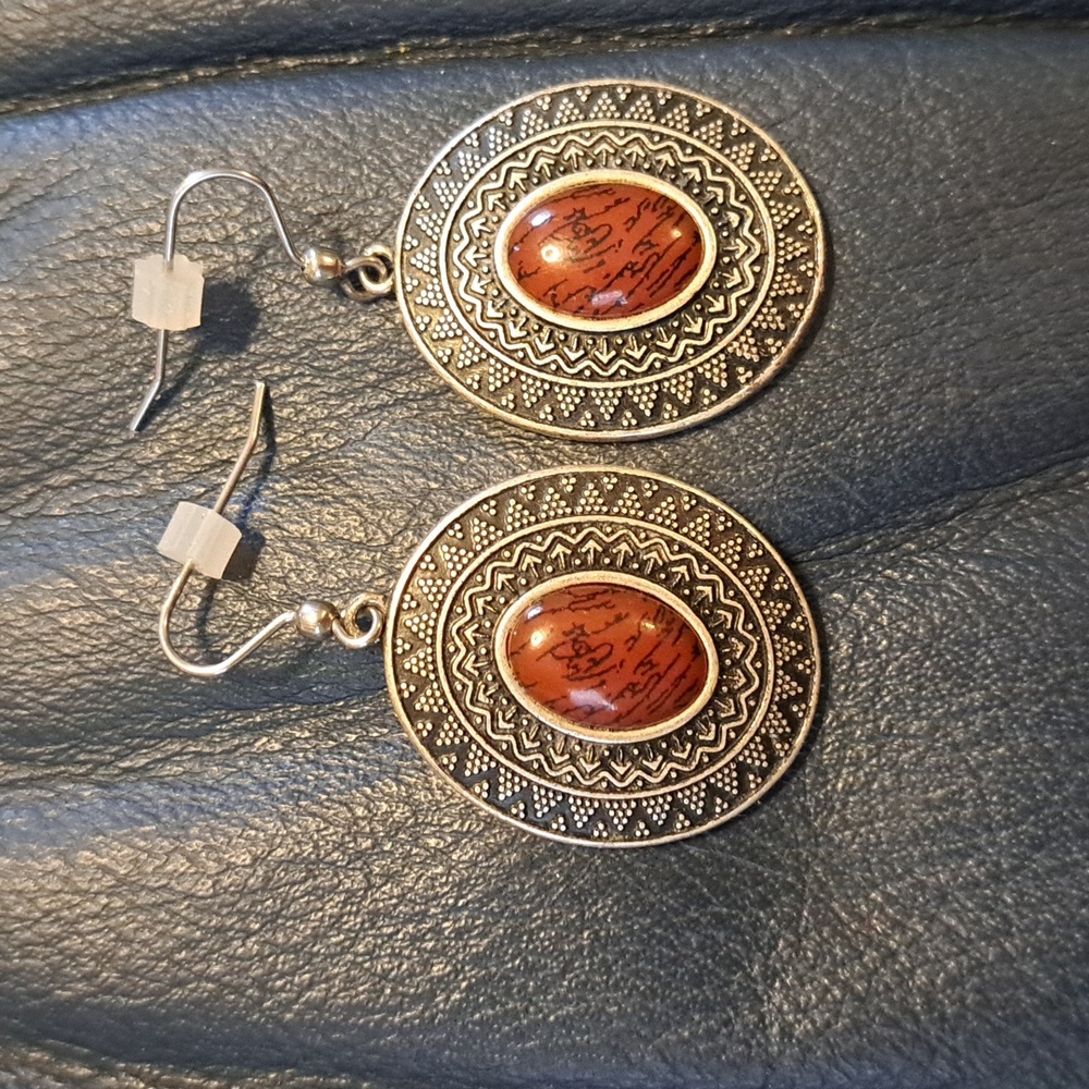 Premier Designs Medallion Statement Earrings  Moroccan